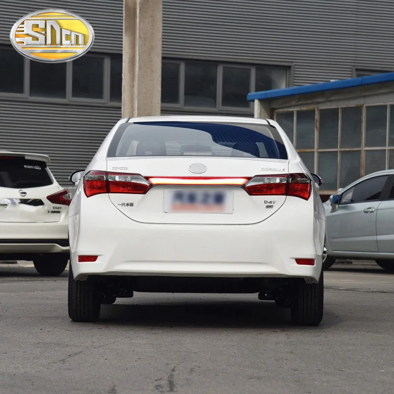 Светильник на багажник заднего бампера для Toyota Corolla- Автомобильный светодиодный задний противотуманный фонарь тормозной светильник отражатель динамического сигнала поворота