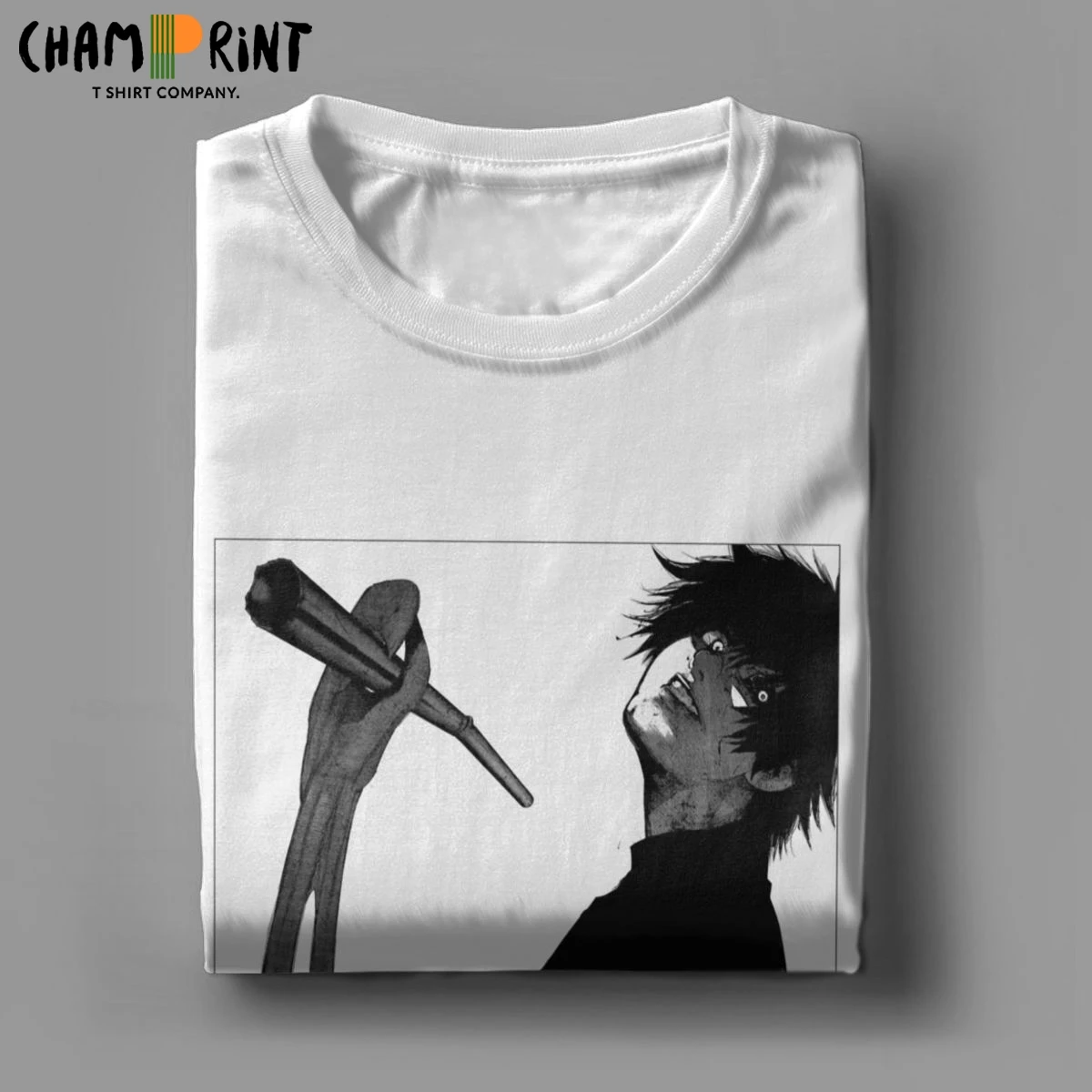 Забавные Ken Kaneki одежда с надписью Tokyo Ghoul футболки для мужчин круглый воротник