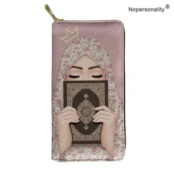 

Nopersonality Casual Women Long Wallets Muslim lsamic Girls Eyes Leather Clutch Bags for Ladies PU Money Bag Card Holder Purse