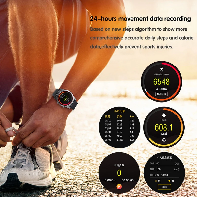 Smart Watch Men GPS Google Map Heart Rate Blood Oxygen Monitor Smartwatch Women Fitness Tracker relogio inteligente смарт часы