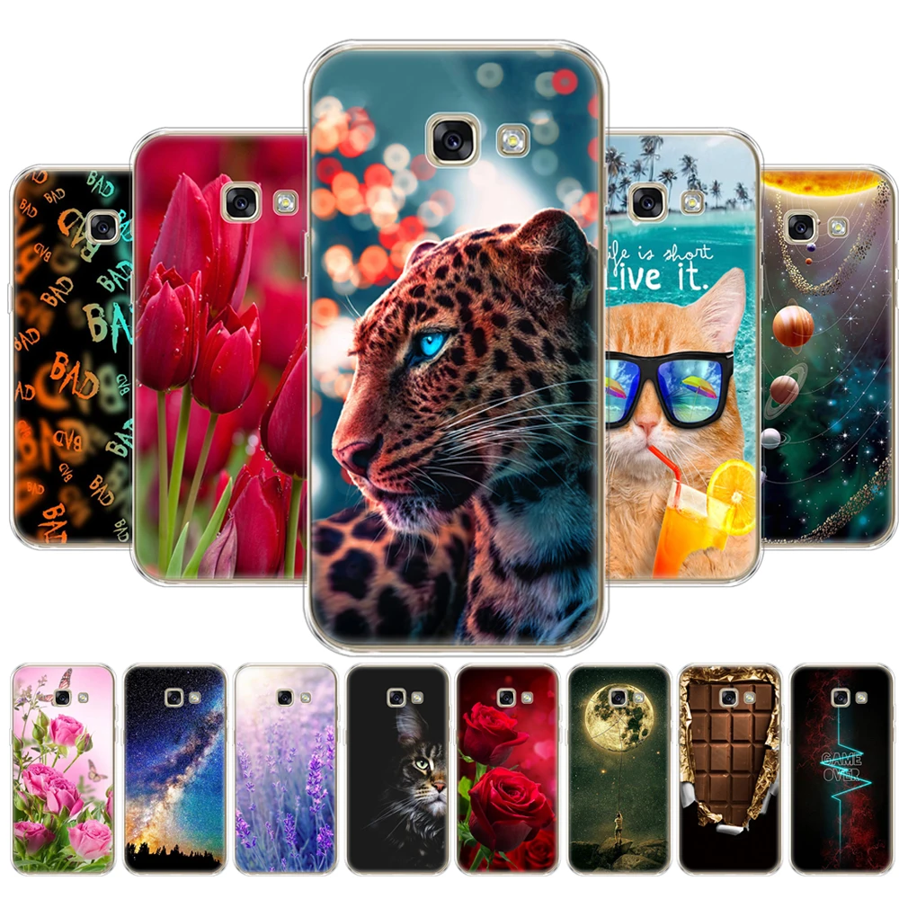 Per Samsung A5 2017 Cover Posteriore Per Samsung Galaxy A5 2017 Sm-A520F Custodia Protettiva In Silicone Morbido Tpu