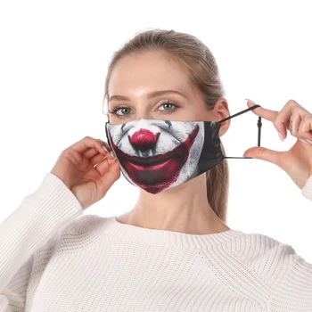 

Spring Winter Funny Mask Cotton Thin Personality 3D Mask Men Women Dustproof Earloop Face Mouth Mask Summer