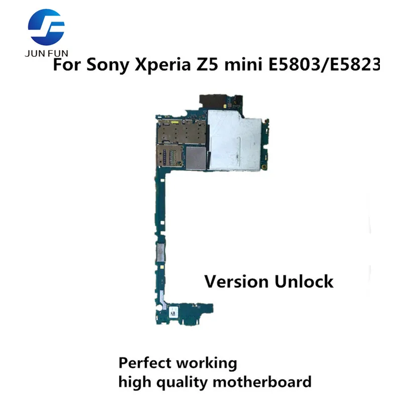 Оригинальная разблокированная материнская плата JUN FUN для Sony Xperia Z5 mini E5803/E5823 |