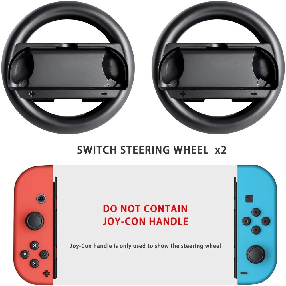 Комплект кругов рулевого управления для nintendo Switch Joy-Con Racing Game control, Комплект ручек Рулевое колесо для nintendo Switch Joy-Coy