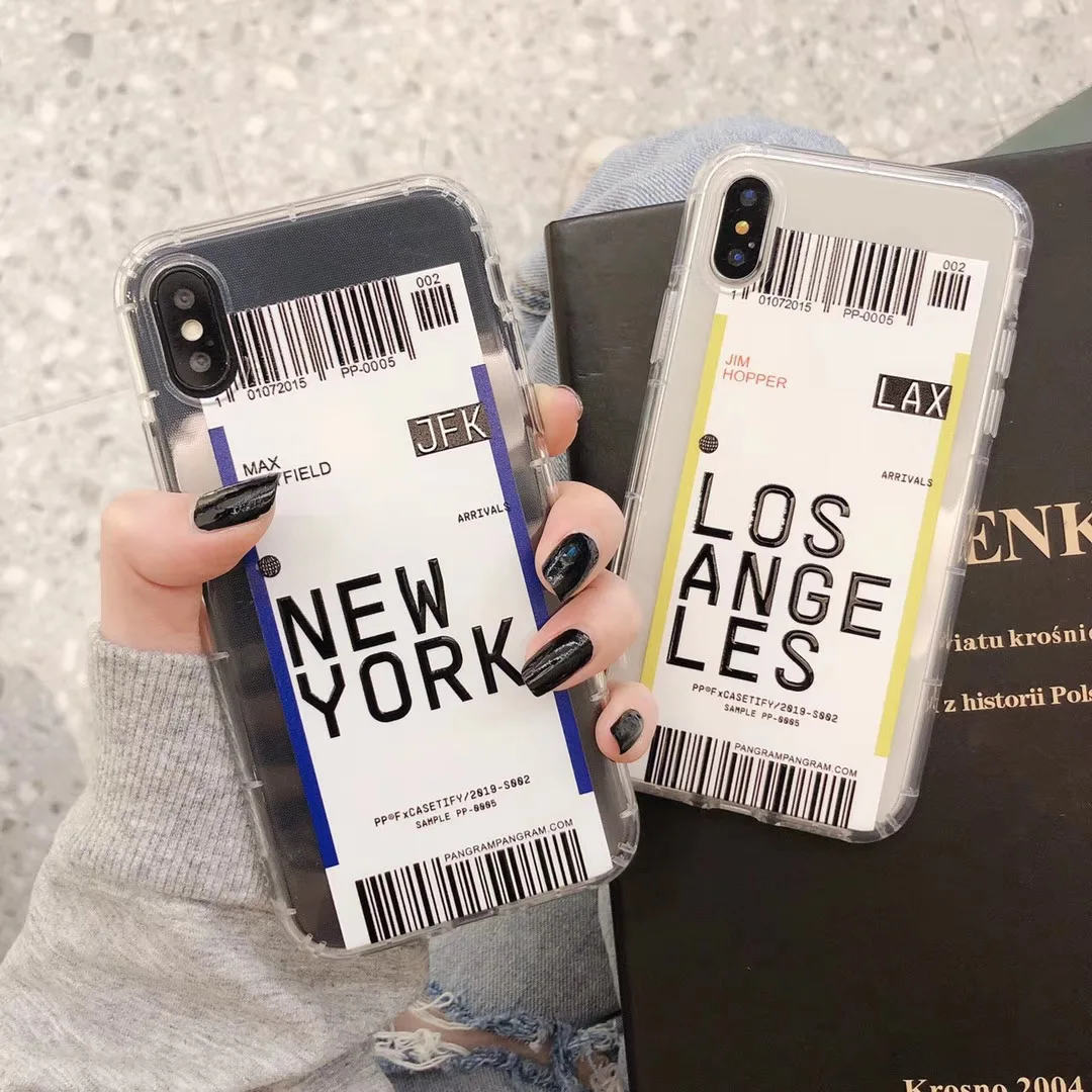 Tide бренд США Город NY LA штрих-код этикетка Прозрачный чехол для телефона iphone 11 pro Max