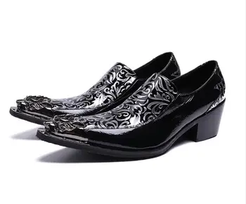 

Pointed Spring Toe autumn shoes men formal Pattern breathable oxford shoes office and party men shoes