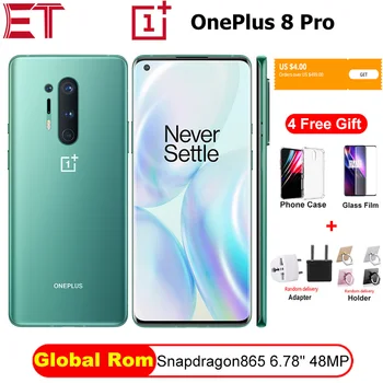 

Brand New OnePlus 8 Pro 5G Mobile Phone Snapdragon865 OctaCore 6.78'' 120Hz AMOLED Screen 48MP 4510mAh NFC Android10 Smartphone