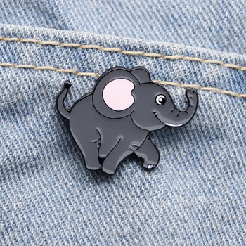 

Cute Elephant Badge Creative Animal Enamel Pin Boy and Girls Lapel Pins Jewelry Personalized Hat/Backpack Gift Brooches S180