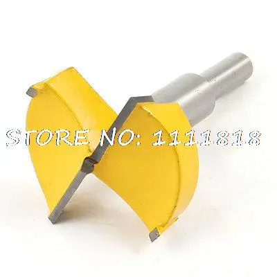 

Wood Drilling 53mm Cutting Diameter Hinge Boring Bit Drill Yellow Silver Tone