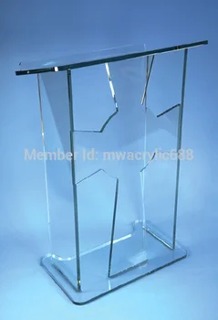 شراءمنبر أثاث شحن مجاني شعبية عبر شكل جميل التصميم الحديث رخيصة واضح الاكريليك منبر الاكريليك
