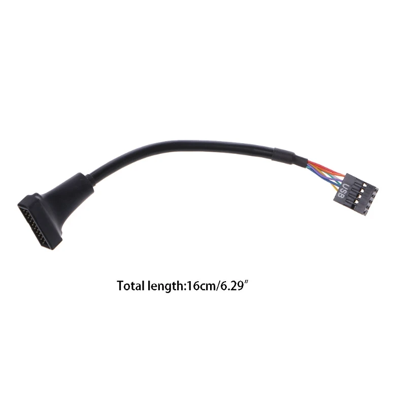 

USB 2.0 9-Pin Housing Male To USB 3.0 20-Pin Motherboard Female Adapter Cable U4LD