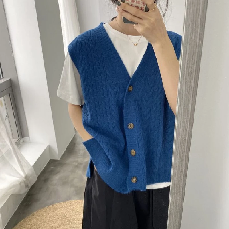 New Loose Sleeveless Sweater Spring 
