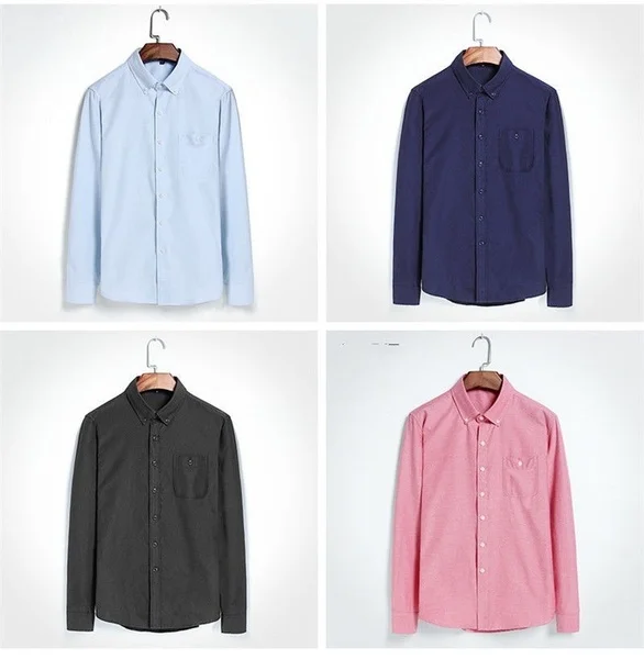 Luxury Fashion Men's Slim Fit Shirt Long Sleeve Formal Business Dress Shirts Casual Shirt Top New