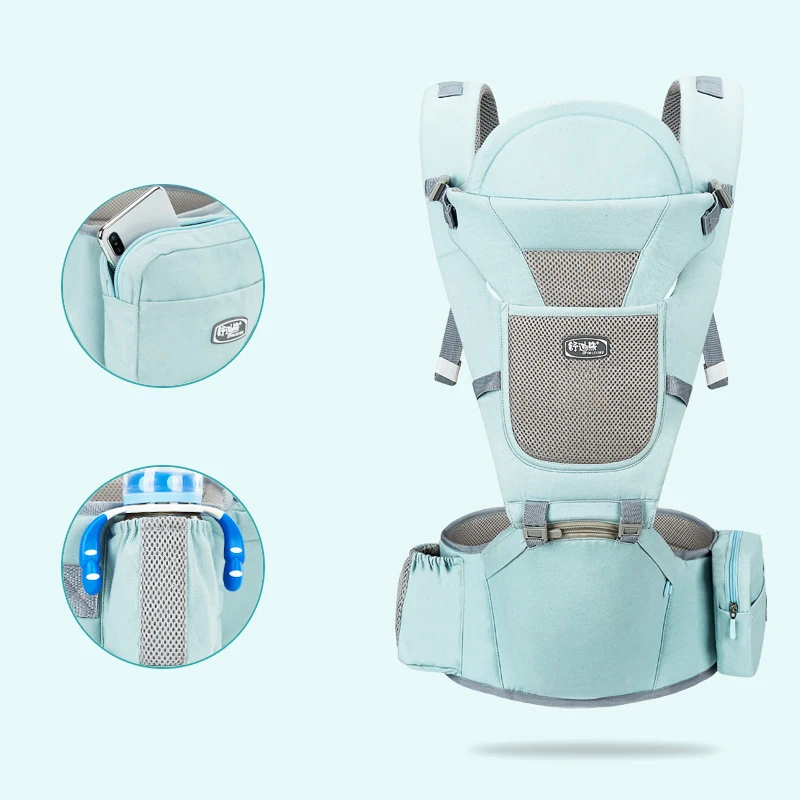 MMloveBB Эргономичные рюкзаки-Кенгуру дышащий Фронтальная для переноски детей, слинги Обёрточная бумага-кенгуру для малышей - Цвет: C3