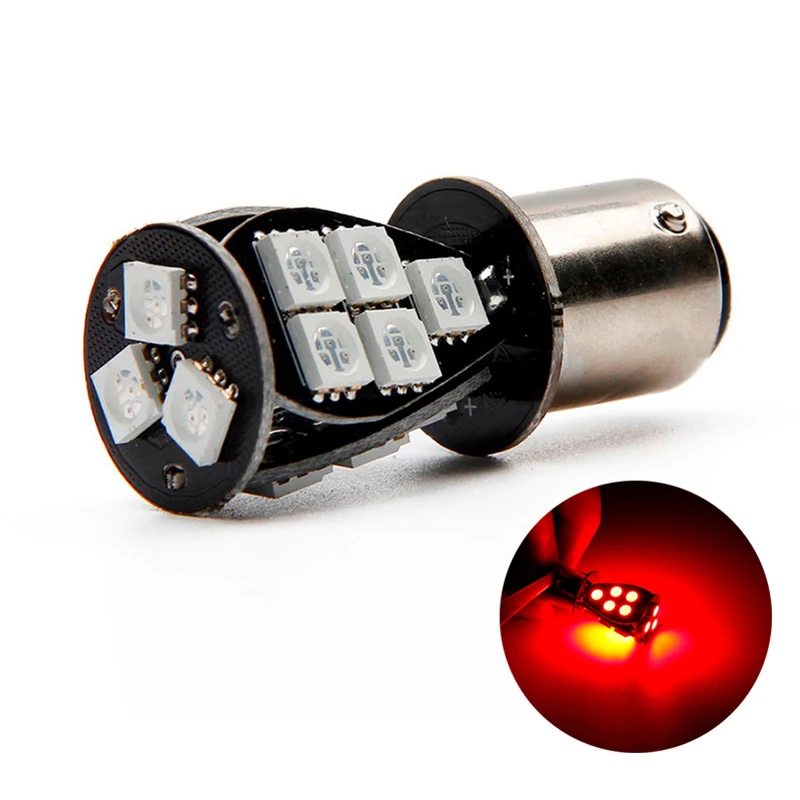 

1 Pcs 1157 18 SMD CANBUS Error Free LED Bulb Bulbs Rear Brake Lights Car Light Source Parking DC 12V