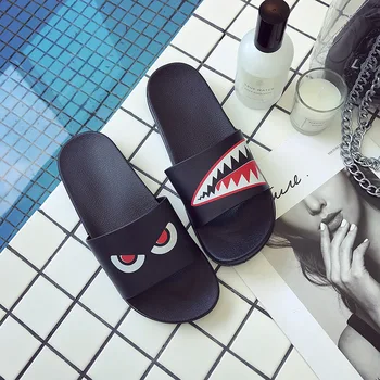 

ASIFN Men Slippers Summer Beach Male Slides Women Non-slip Flip Flops Striped Style Outdoor Indoor Sandals for Couple Soft