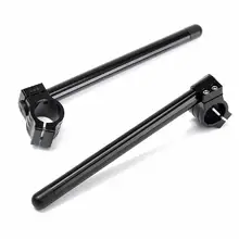 Универсальный мотоцикл 7/8inch ручка клип-31-51 мм вилка трубка черный, для кафе, для гоночного мотоцикла Мотокросс руль клипы