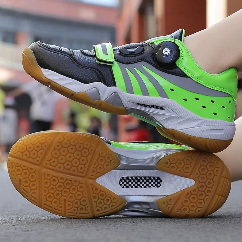 

2020 New Badminton Shoes Men Self Locking Athletic Sport Shoes Women Badminton Sneakers for Volleyball Baseball Tennis Trainers