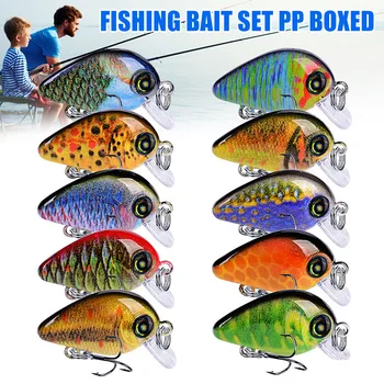 

New 1 Box Fishing Lure Wobblers Set Swimbait Artificial Bait for Fishing Fish Hooks with Lure LMH66