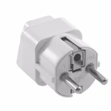 1Pcs Compact and lightweight AU US UK to EU AC Power Plug Travel Home Converter Adapter Big Sale new arrival