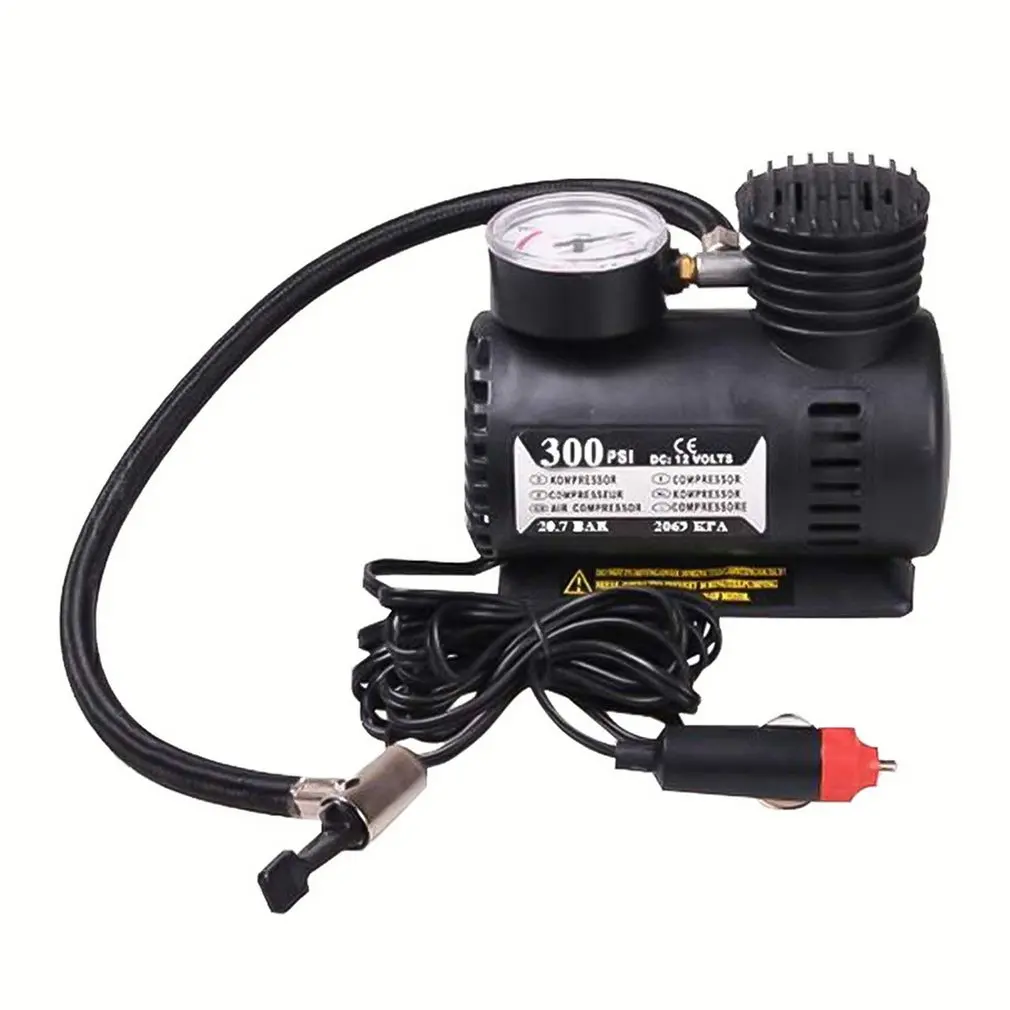 12v Miniature Air Pump Vehicle Tire Air Compressor Portable
