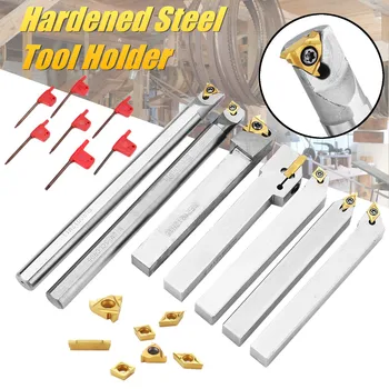 

WOLIKE Upgrade 21pcs 12mm Turning Tool Holder Lathe Boring Bar+Carbide Insert+Wrench Set Alloy Steel Tool Sets