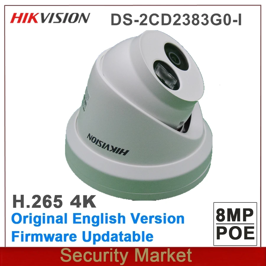 Оригинальная английская камера hikvision DS 2CD2383G0 I замена 2CD2385FWD 4K 8 Мп POE IR Outdoor WDR