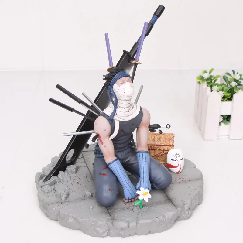 Anime Action Figure Naruto Figure Uzumaki Naruto Uchiha Itachi Sasuke Susanoo Kakashi Minato Madara Hashirama For Christmas Gift - Цвет: 17cm Zabuza nobox