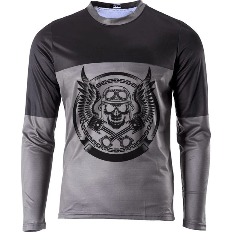 Топ Джерси для велоспорта moto cross jersey mtb jersey mx maillot ciclismo hombre dh Горные Джерси для бездорожья - Цвет: H