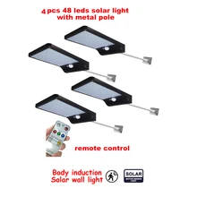 2/4pcs Solar Wireless Motion Sensor Lamps 38LEDs luminaria solar Garden Decoration Solar Light Outdoor LED Lamp Street Lights se