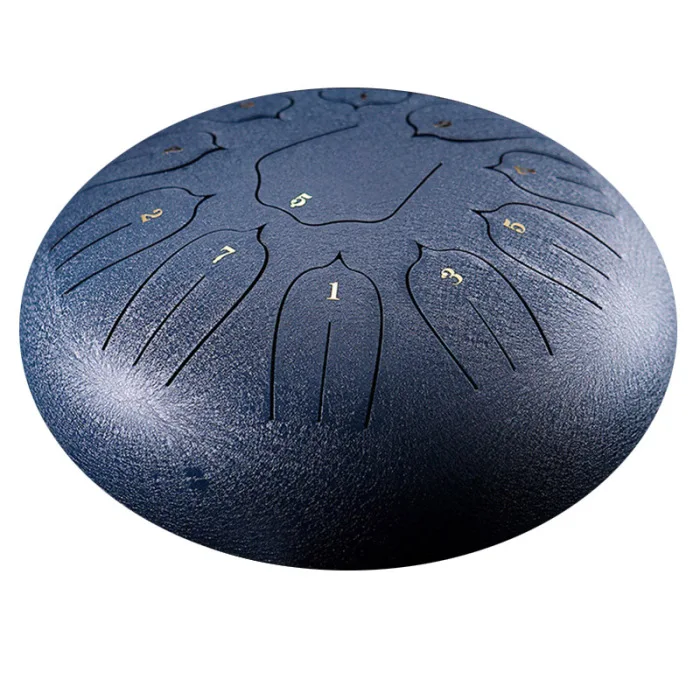 Newly 6in 8-Tone Steel Tongue Drum C Key Percussion Instrument Handpan Drum with Mallets