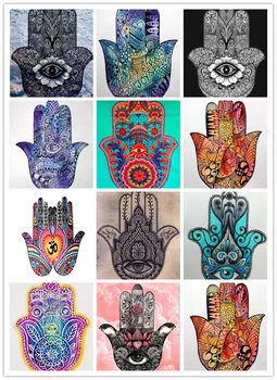 

Full Square/Round Drill 5D DIY Diamond Painting "Hand of Fatima" 3D Embroidery Cross Stitch Mosaic child decoration Gifts