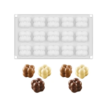 

15 Cavities Mini Square Candle Mold DIY Handmade Silicone Candle Making Scented 3D Resin Cake Bakeware