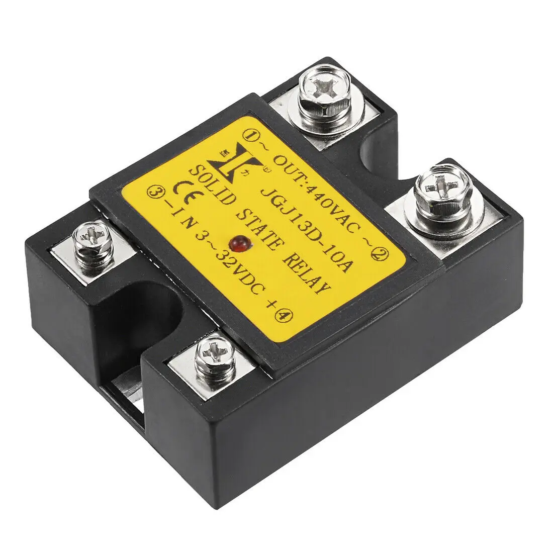 JGJ13D DC 332V to AC 440V 10A Single Phase Solid State Relay Module DC