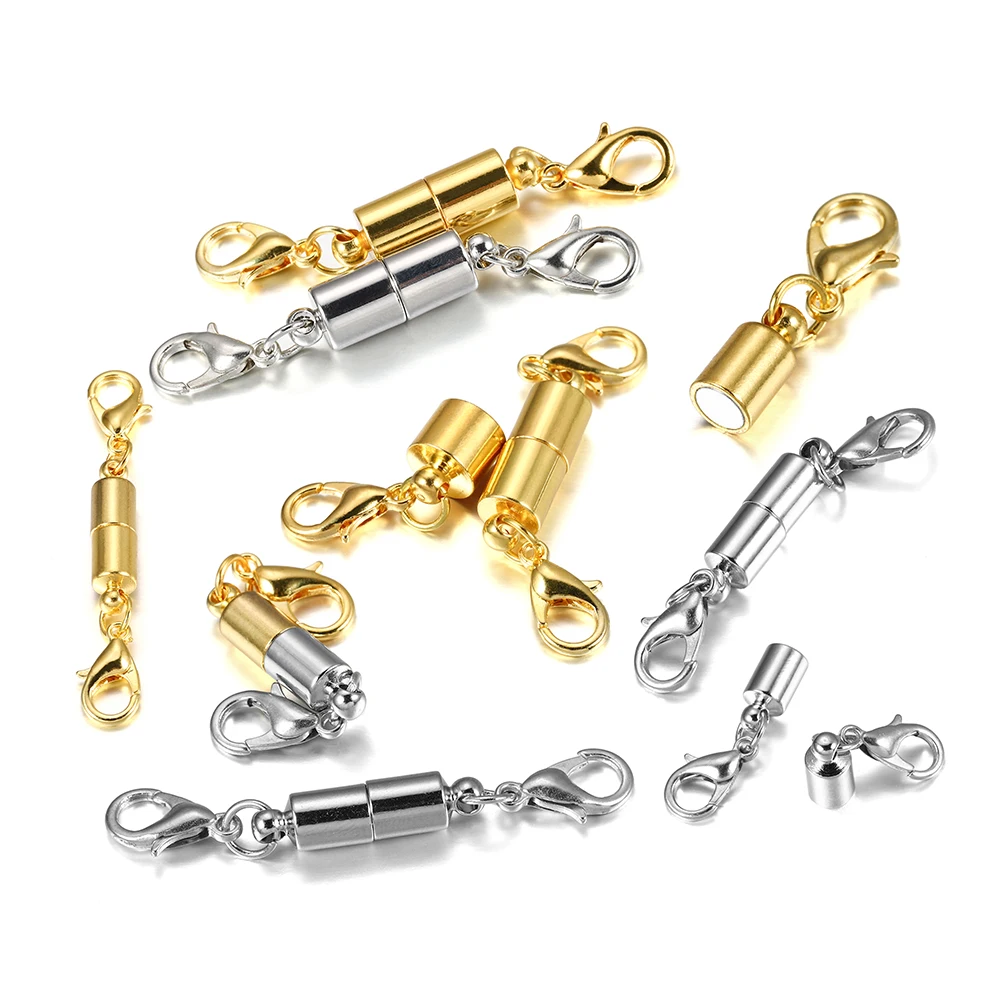 

5pcs/lot Lobster Clasp Magnetic Clasps Bracelets Necklaces Connectors Hooks Magnet Clasps DIY Jewelry Making Findings Accessorie