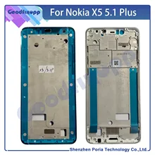 Coque pour Nokia X5 5.1 Plus, cadre avant, cadre central, Support d'écran LCD=