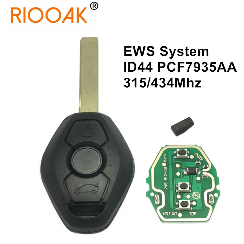 Chiave Telecomando Auto Per Bmw E38 E39 E46 1 3 5 7 Serie 315/433 Mhz Id44 Chip Pcf7935 Chiave Auto Intelligente Auto