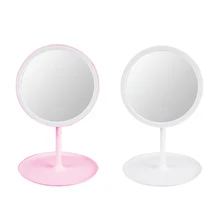Светящаяся зеркальная лампа, светодиодный, с подсветкой, вращение на 360 °, подарок, зеркала для ванной комнаты, зеркала для макияжа, увеличительное, USB, красота, дизайн интерьера