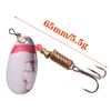 3-5pcs Fishing Lure Spinner Bait 2.5g 3.5g 5.5g Spoon Lures Metal Fishing Lure Hard Bait With Treble Hooks Spinnerbait Tackle ► Photo 3/6