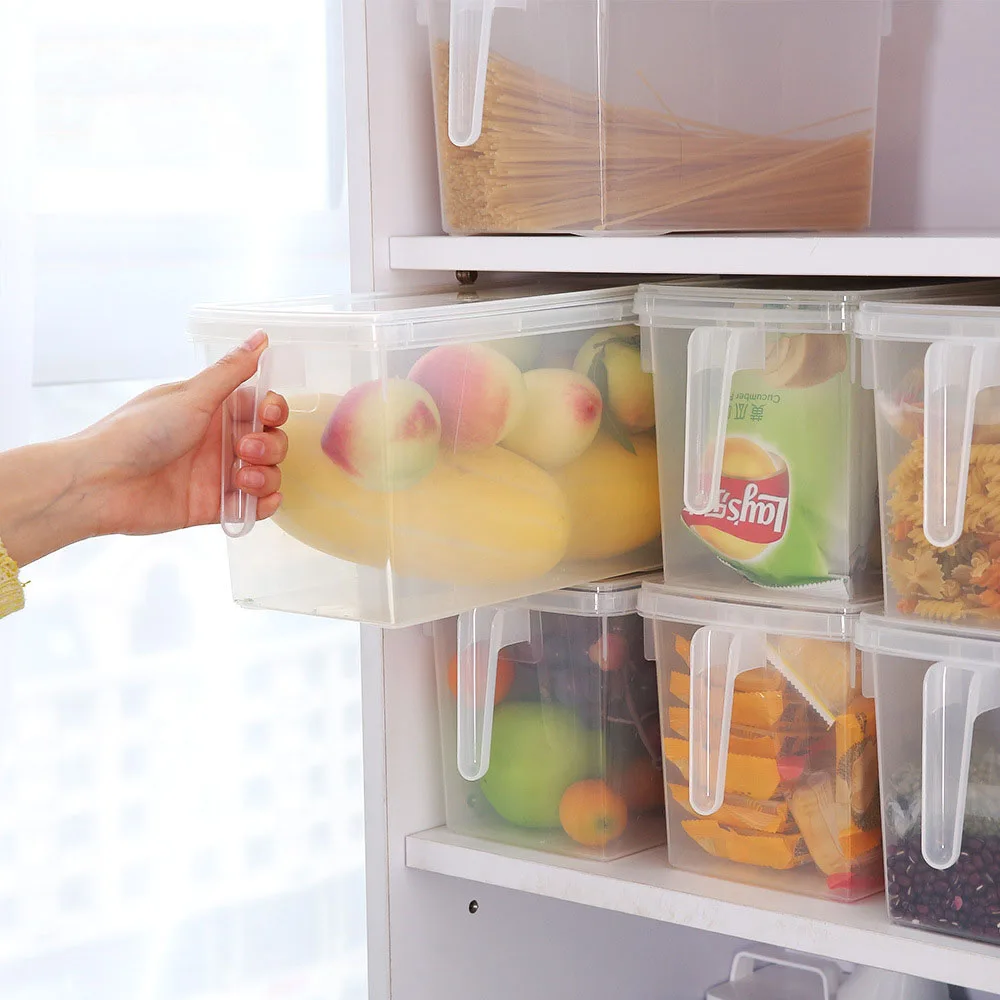 

Fruit Preservation Health 2020 Creative Refrigerator Assortment Box Kitchen Food Vegetables Plastic Big Storage Box With Handle