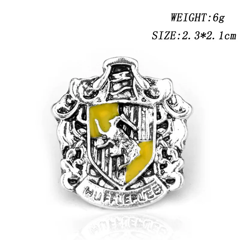 ZXMJ Harried Magic Academy значок на булавке брошь гончары Ravenclaw Гриффиндор Слизерин Hufflepuff высококачественные ретро металлические броши - Окраска металла: 4
