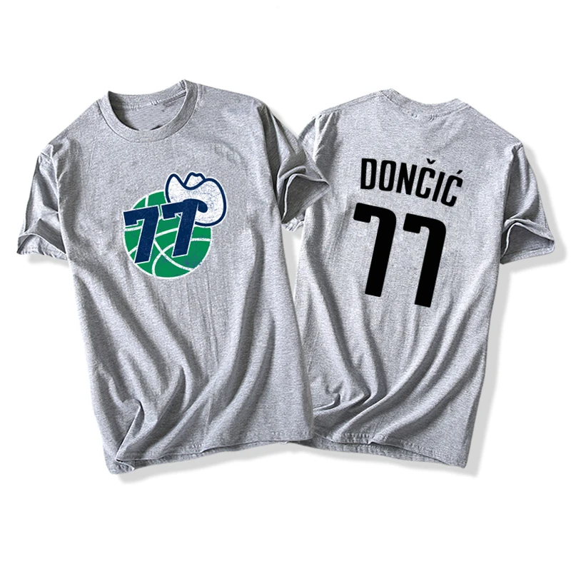 Luka Doncic Basketball T-Shirt Cotton TShirt NO.77 Doncic TShirts Casual  Summer Sports TShirt Hip Hop Streetwear Harajuku Shirts