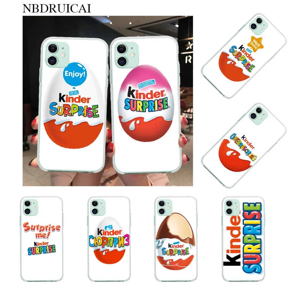 

NBDRUICAI KINDER JOY Surprise Phone Case for iPhone 11 pro XS MAX 8 7 6 6S Plus X 5S SE XR cover