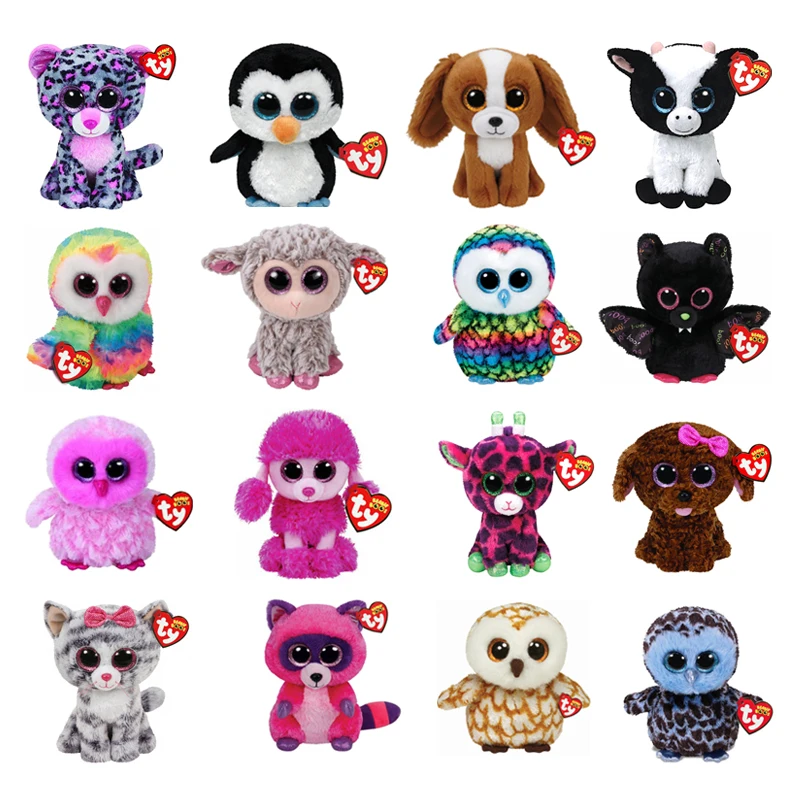 

Ty Heather the Cat Plush Animal Toys Stuffed Doll Gift 15cm