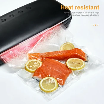 

2 Rolls Vacuum Sealer Bags 12X500CM Food Seal Bag For Kitchen Food Saver Resists Freezer Burn Tabletop Sealer