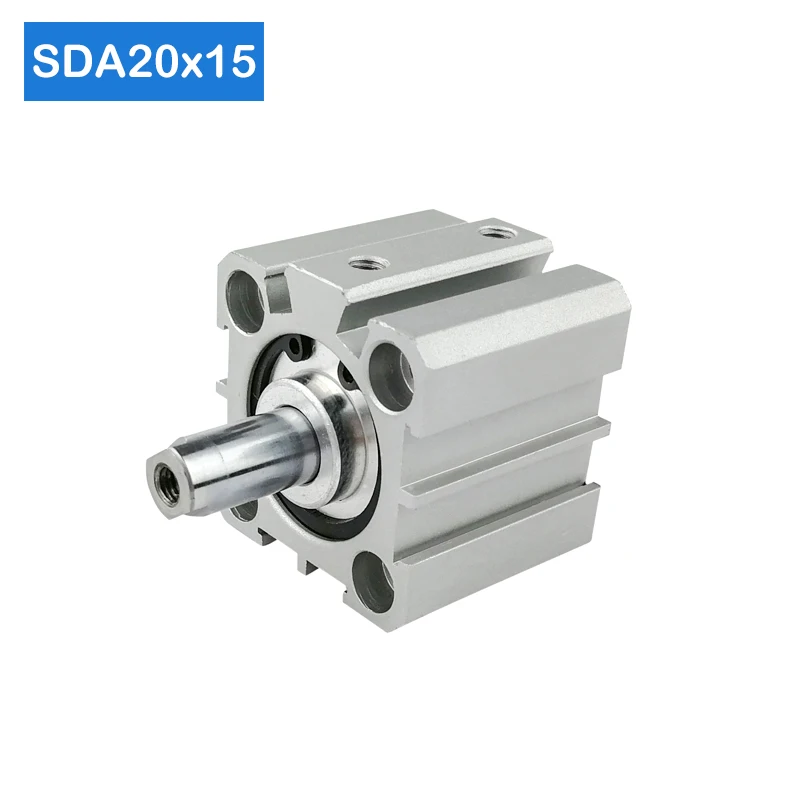 20mm Bore 15mm Stroke Compact Pneumatic Air Cylinder SDA