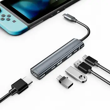

5 in1 60W USB 3.0/PD/4K HDMI Hub Fast Charging Expansion Dock Station Adapter