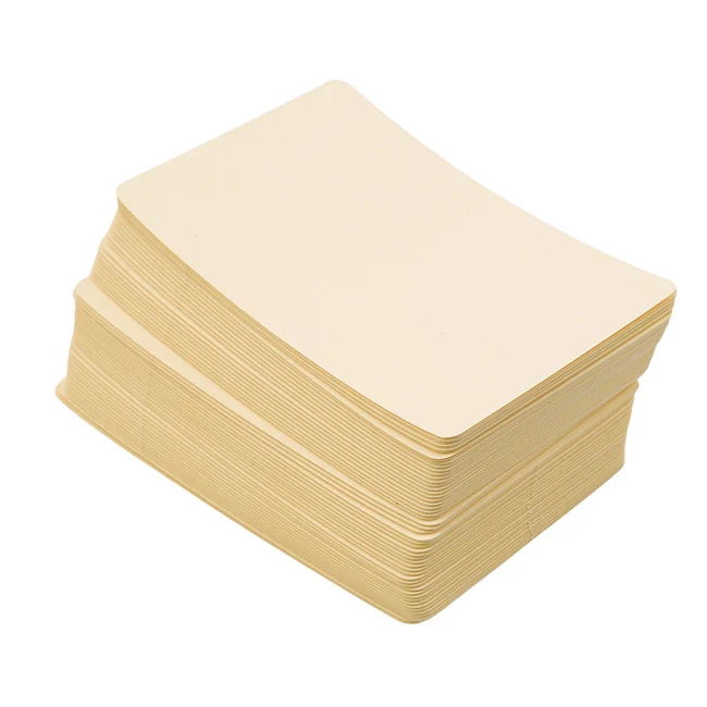 yellow 4 цвета, 100 шт, крафт-бумага, пустые визитки, сообщения, памятки, вечерние, подарки, спасибо, карты, этикетки, закладки, Обучающие карты - Цвет: yellow