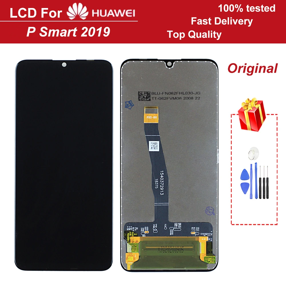 

100% tested Original 6.2" LCD Display with Frame Replacement for Huawei P Smart 2019 LCD Touch Screen Digitizer Assembly