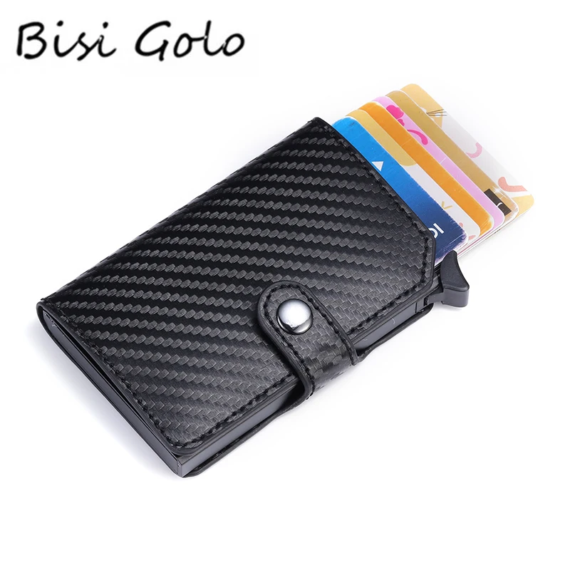BISI GORO RFID Противоугонный металлический алюминиевый кошелек минималистичный